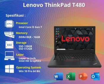 Review Laptop Lenovo ThinkPad T480 Spesifikasi: Performa, Harga, dan Fitur Terbaru