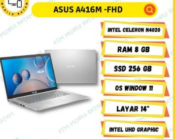 Laptop ASUS A416M: Laptop Multifungsi Terjangkau dengan Performa Handal untuk Pelajar dan Pekerja Modern