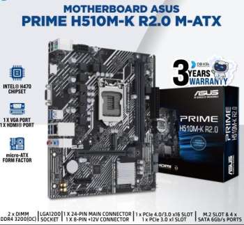 Motherboard Asus Prime H510M-K: Panduan Spesifikasi, Kompatibilitas, dan Tips PC Build