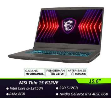 MSI Thin 15: Laptop Gaming Tipis dengan Performa Andal dan Harga Terjangkau untuk Kebutuhan Multimedia dan Bermain Game