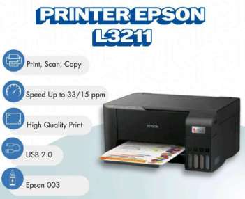 Driver Printer Epson L3211: Download, Install, dan Spesifikasi Printer EcoTank All-in-One dengan Sistem Tangki Tinta
