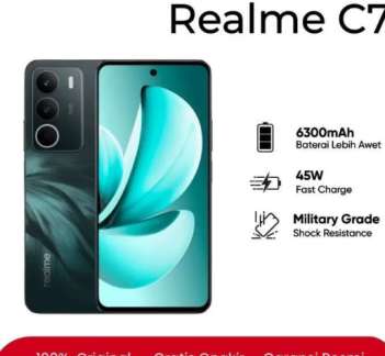 Harga HP Realme C71 Terbaru 2026 & Spesifikasi Lengkap: Baterai Badak 6300mAh Cuma 1 Jutaan!